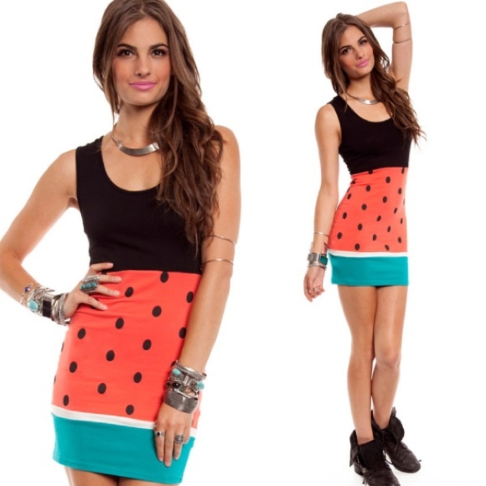Reverse Soft Watermelon Dress